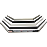 KARP adjustable aluminum door saddle thresholds in white, gray, black - smooth entry ramps