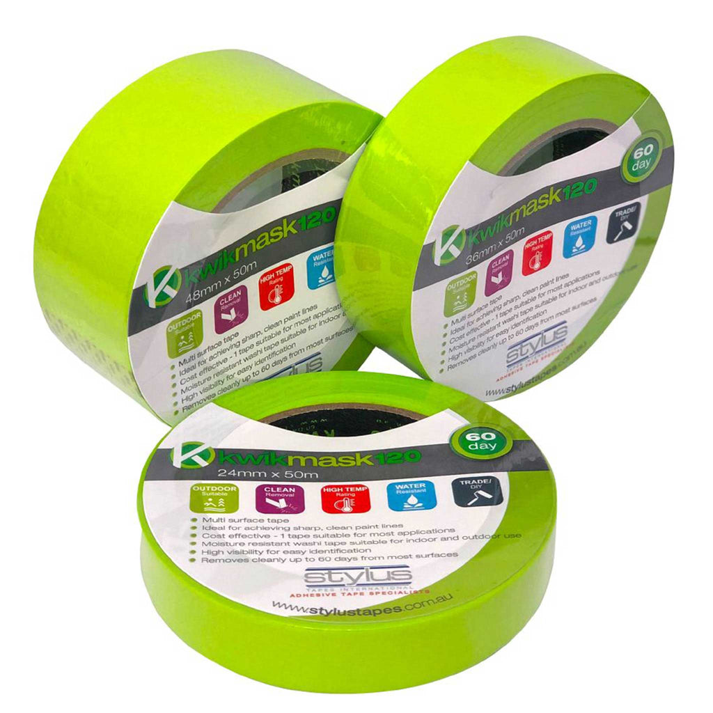 KwikMask120 Green High-Temp Masking Tape | Adheseal