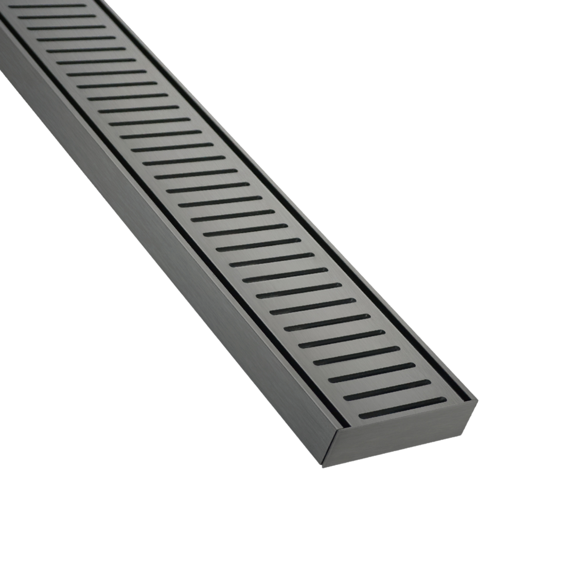 Lauxes NXT26 Gun Metal 5600mm linear drain