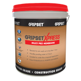 GripSet Express Multi Pro Membrane 15L bucket - construction grade waterproofing, rain resistant <1hr, ponding water <3hrs...