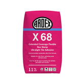 ARDEX X68 11kg flexible non-slump ultra light tile adhesive for walls, floors, pools & wet areas