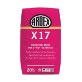 ARDEX X17 20kg flexible non-slump tile adhesive bag for walls, floors & large format tiles