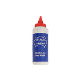 B.A.T Trims red chalk line refill in blue squeeze bottle with precision red nozzle