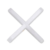BAT Trims white polypropylene tile crosses for precise 1.5-3mm grout spacing in wall tile adhesive installs