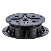 Black PB-1 plastic decking pedestal, fixed 43mm height, 180mm dia, slope adjustable base