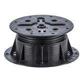 Black adjustable deck pedestal TBR-2 DRY-2, 240x240mm square head, 20-160mm height for pavers & tiles