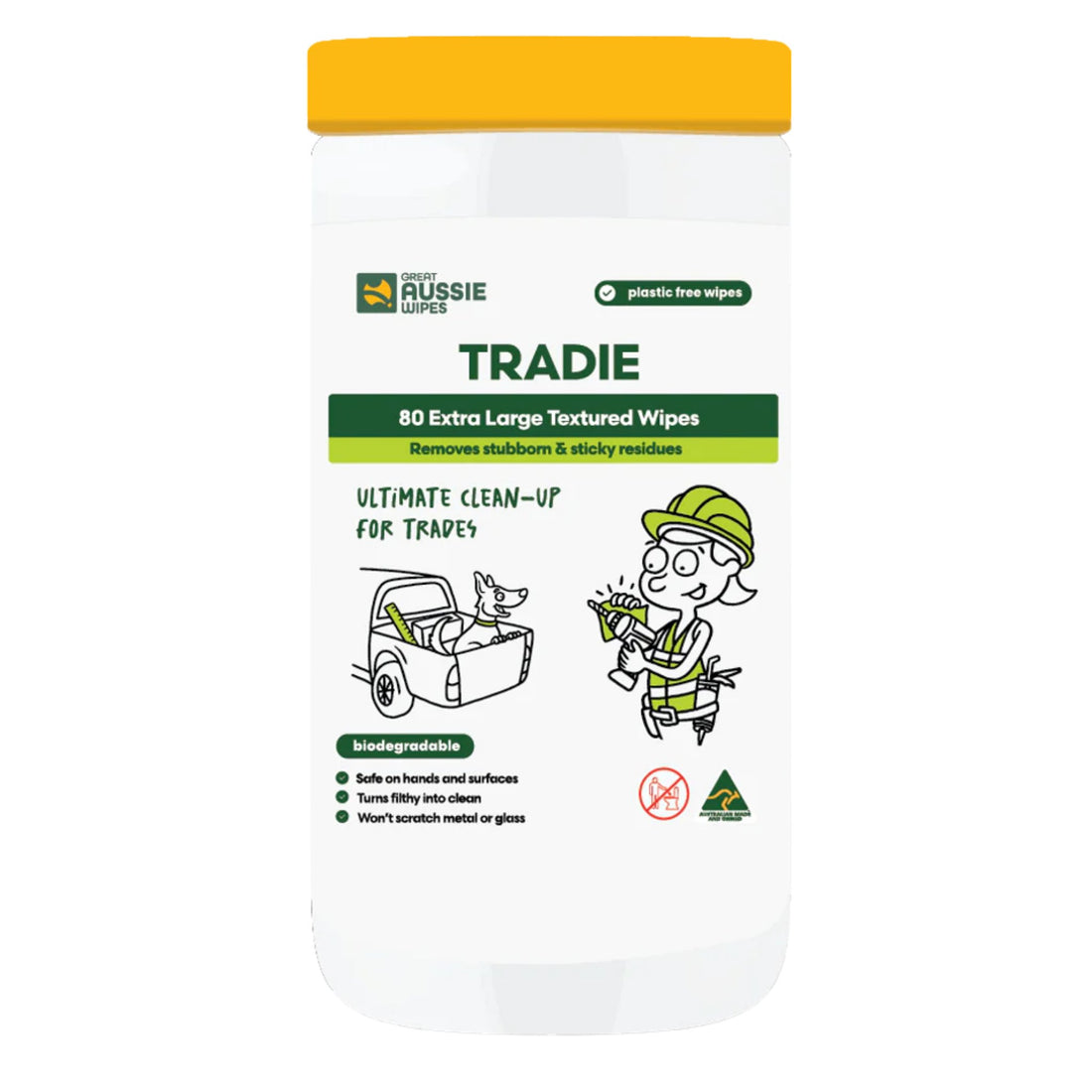 Great Aussie Tradie Cleanup Wipes