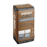 Gripset C-Bed 20kg bag, polymer-modified screed for bonded/unbonded tiling over waterproofing membranes, trafficable in 24...