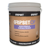 15L Gripset OP solvent-free primer pail primes non-porous substrates for secure bond with waterproofing membranes, tile ad...