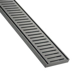 Lauxes Grates NXT 14 linear drain in Gunmetal anodised aluminium
