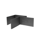 Lauxes anodised aluminium 90° Waste Corner Joiner Pair for rustproof, seamless grate turns in waterproof drainage installs