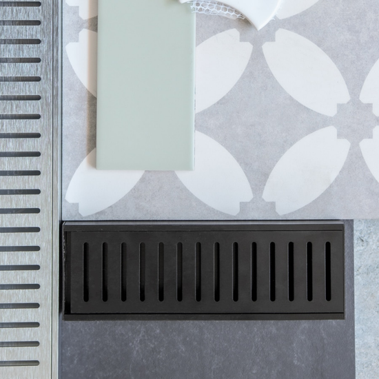 Lauxes Grates Standard Floor Grate 70 x 23mm in Midnight, alternate view
