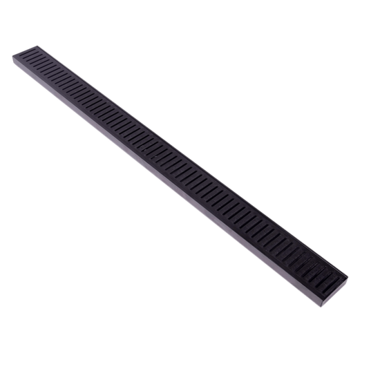 Lauxes Grates Standard Floor Grate 70 x 23mm in Midnight, detail view