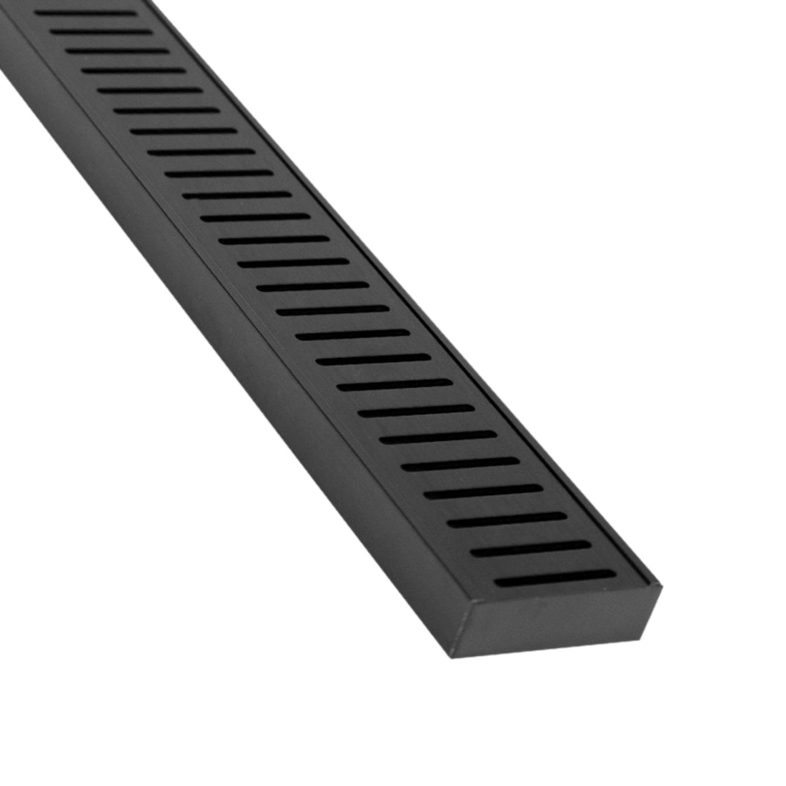 Lauxes Grates Standard Floor Grate 70 x 23mm in Midnight anodised aluminium