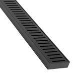 Lauxes Standard Floor Grate: rustproof aluminium linear drain for wet areas, bathrooms, balconies; custom-cut onsite, seam...