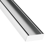 Anodised aluminium tile insert grate kit for seamless wet area drainage; rustproof, bonds to tile adhesives & waterproofin...