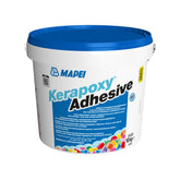 Mapei Kerapoxy 10kg pail: two-part epoxy tile adhesive for no-slip bonding of ceramics, stone on walls, floors, pools.