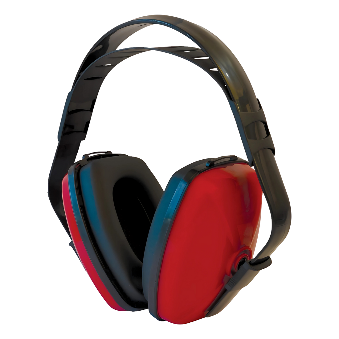 Maxisafe Class 5 Earmuff HBE635: black adjustable headband, red swivel ear cups with foam seals for 29dB SLC80 hearing pro...