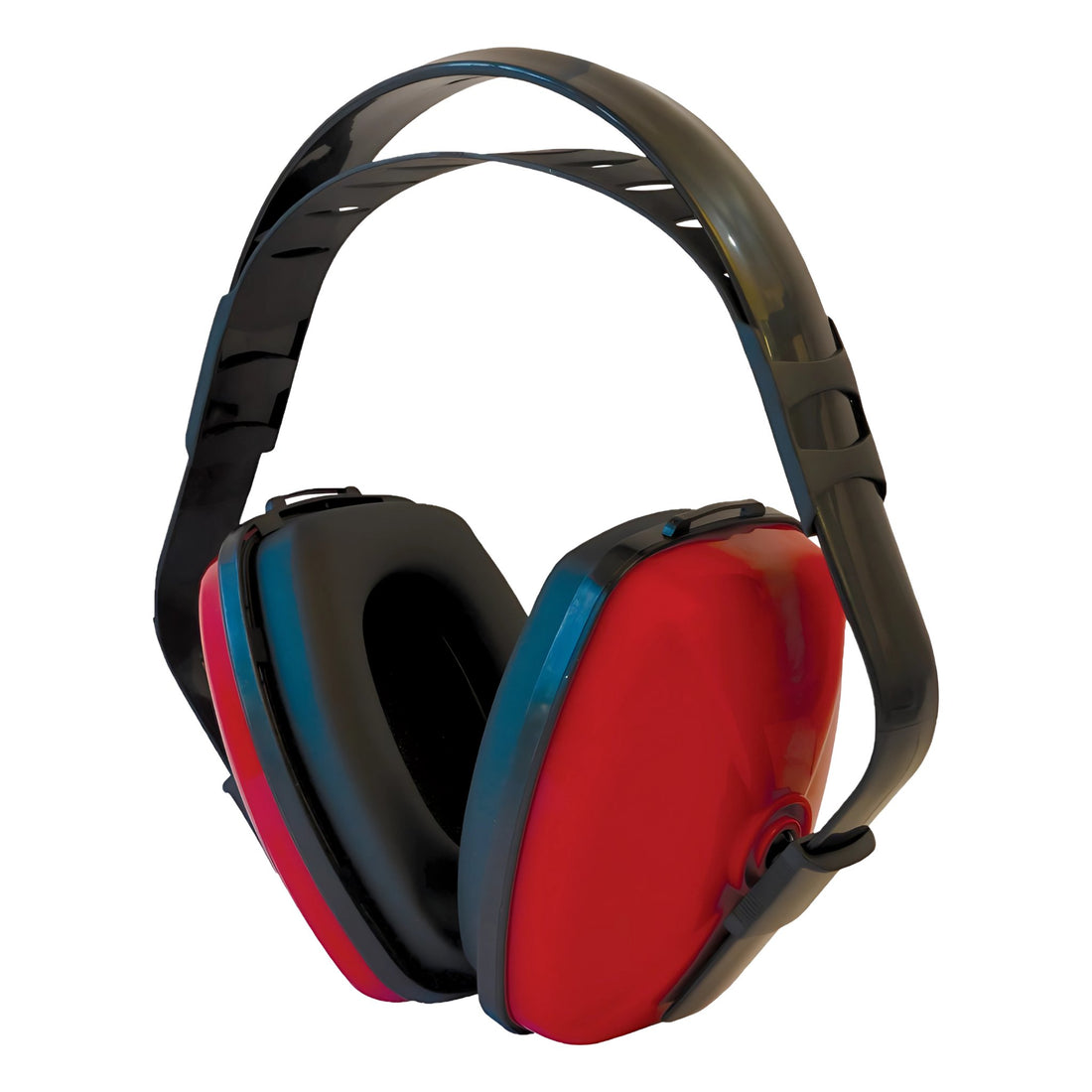 Maxisafe Class 5 Earmuff HBE635: black adjustable headband, red swivel ear cups with foam seals for 29dB SLC80 hearing pro...