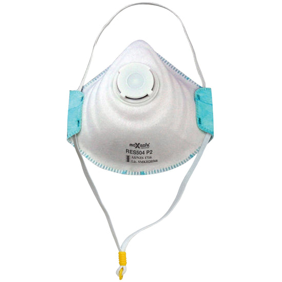 Maxisafe P2 Moulded Respirator with Valve - Ear Protection - image 1
