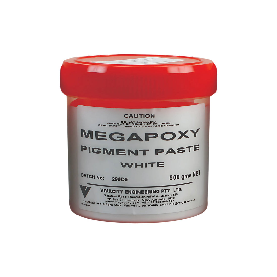Megapoxy White Pigment Paste 500g jar: VOC-free additive for colour-matching epoxy repairs on stone, concrete, tiles.