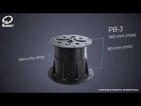 Buzon PB-3 Adjustable Pedestal (90-145mm)