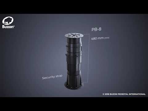 Buzon PB-8 Adjustable Pedestal (480-595mm)