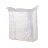 10kg bale of soft, low-lint T-shirt rags for streak-free cleaning of glass, autoglass, aluminium and wood.
