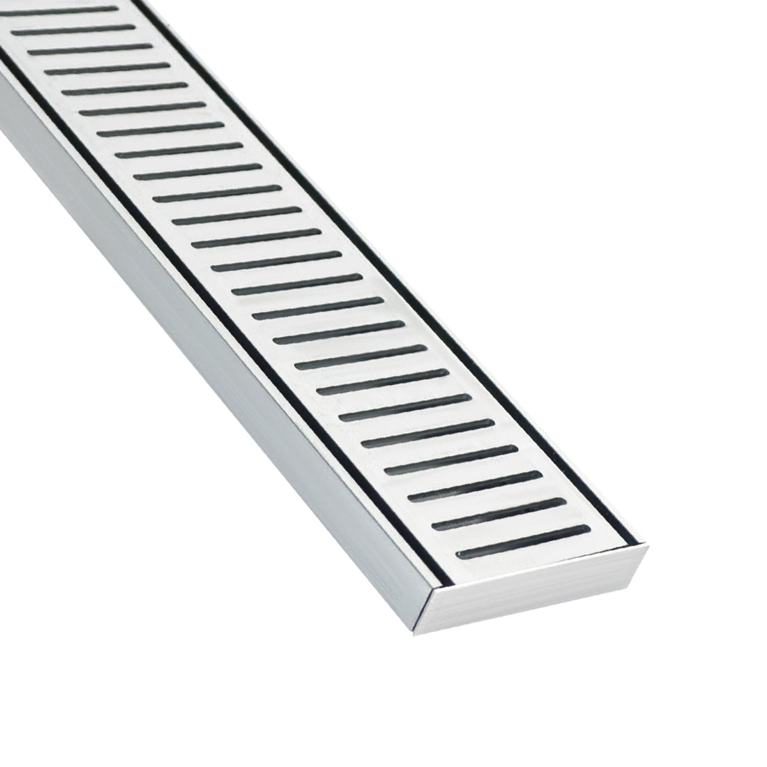 Lauxes Grates NXT 21 linear drain in Silver anodised aluminium