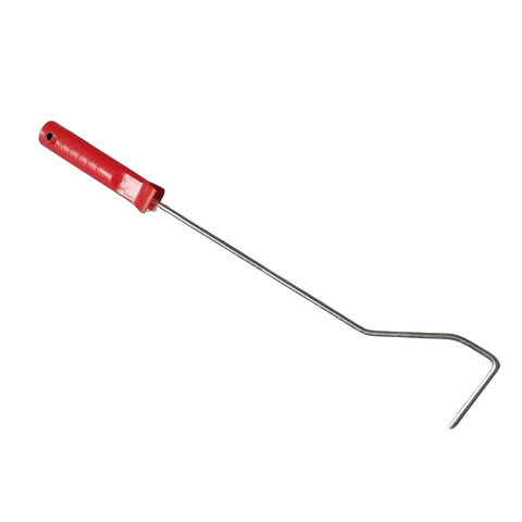 100mm mini roller frame with extra long handle for precise paint application on roofs, glass and tight spots.