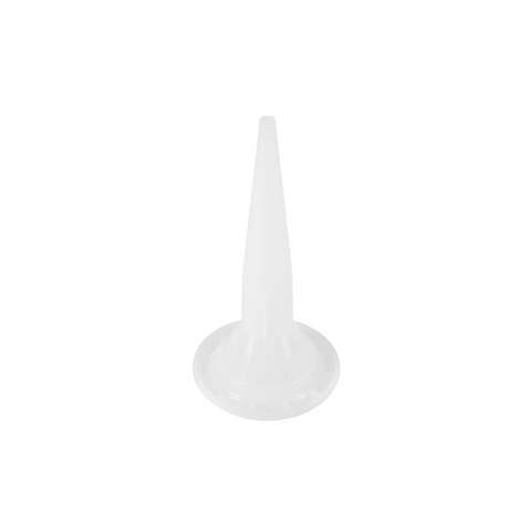 19mm white sausage gun nozzle delivers uniform bead for precise joint sealing with sealants and adhesives.