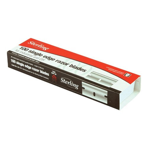 Single Edge Scraper Blades - 0.23mm (100 Pack)