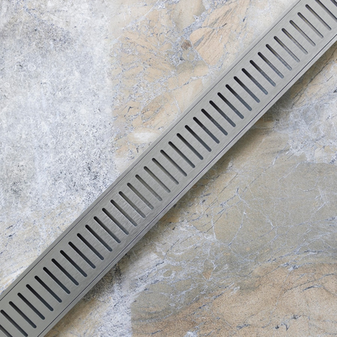 Lauxes Standard Floor Grate 70mm x 23mm – Silver