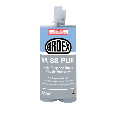 ARDEX RA 88 PLUS 627ml multi-purpose epoxy repair adhesive, high compressive strength, non-sag, potable water approved