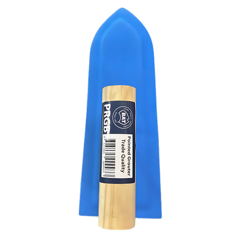 Blue PRO trade quality plastering trowel with flexible blade and wooden handle