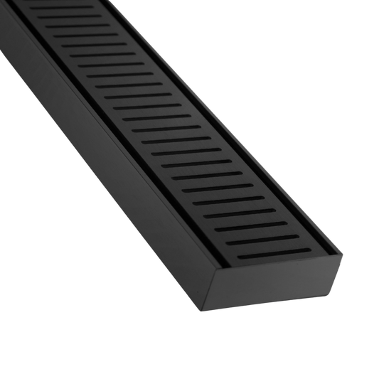 Lauxes Grates NeXT Generation NXT35 Linear Drain Kit – Includes End Caps & Pop Waste