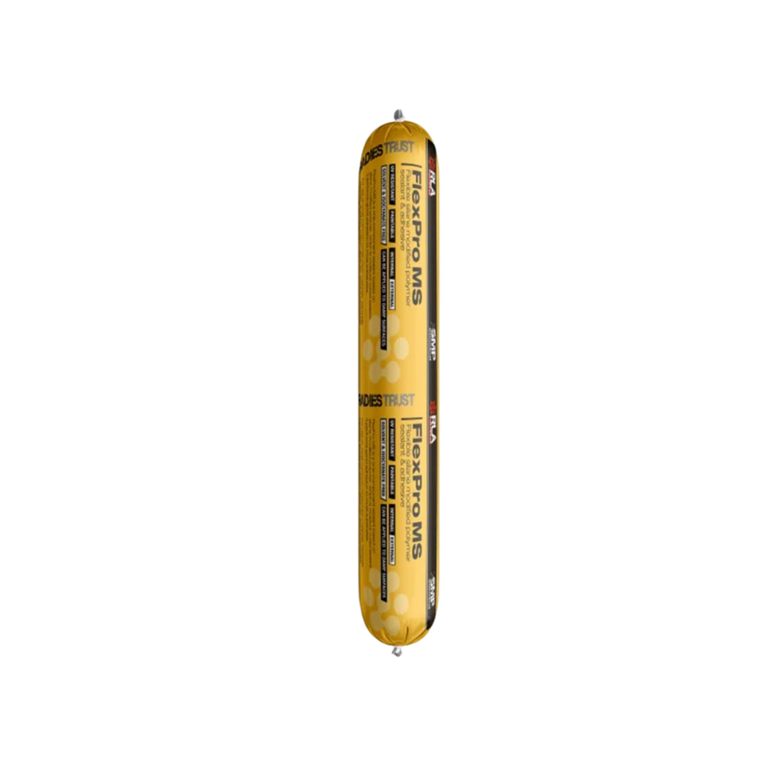 FOX MS PRO MS Polymer sealant adhesive in yellow sausage foil tube pack