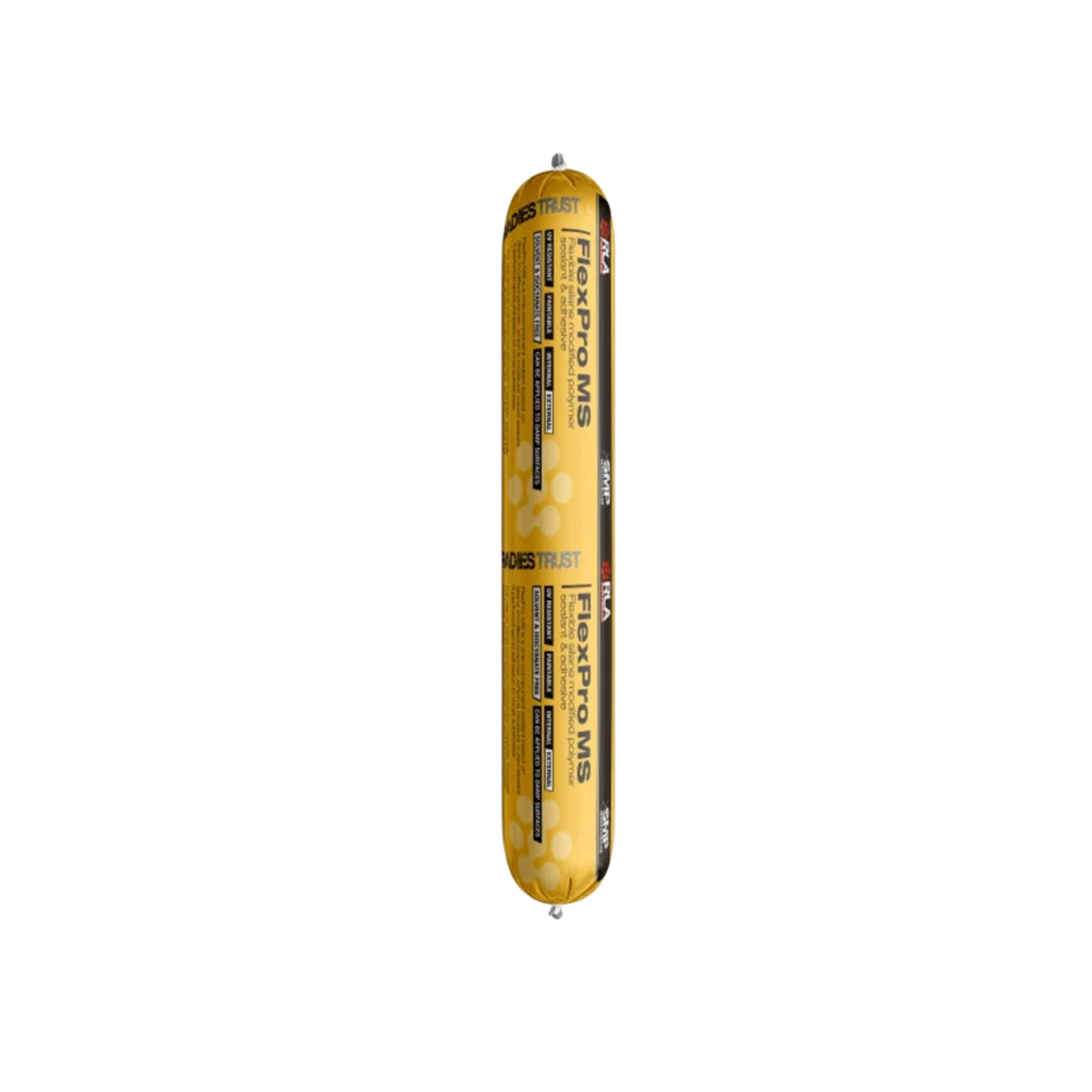 FOX MS PRO MS Polymer sealant adhesive in yellow sausage foil tube pack