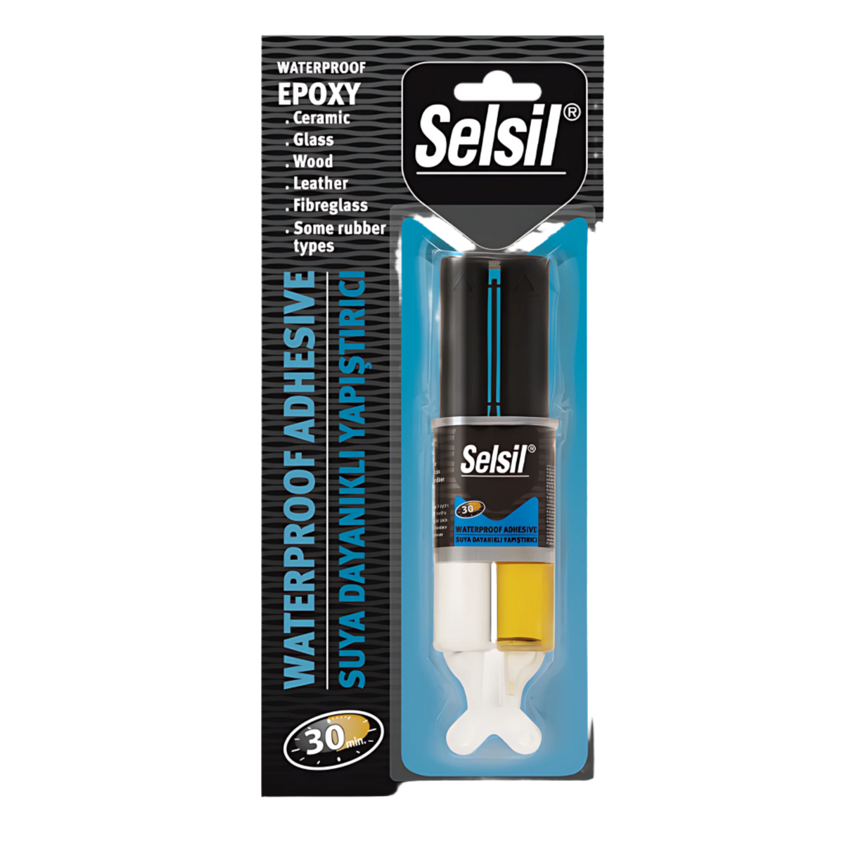 Selsil Waterproof Epoxy Syringe Adhesive