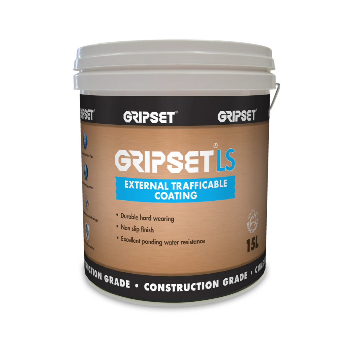 Gripset LS Roof Coat - Non-Slip Waterproofing for Roofs & Balconies