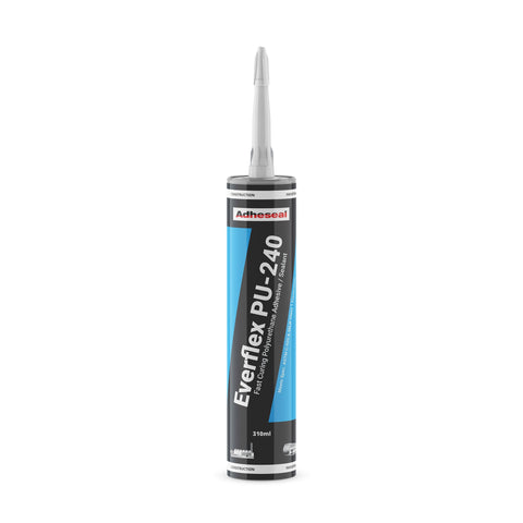 Adheseal Everflex PU-240 310ml polyurethane sealant cartridge for structural bonding & high-movement joint sealing.