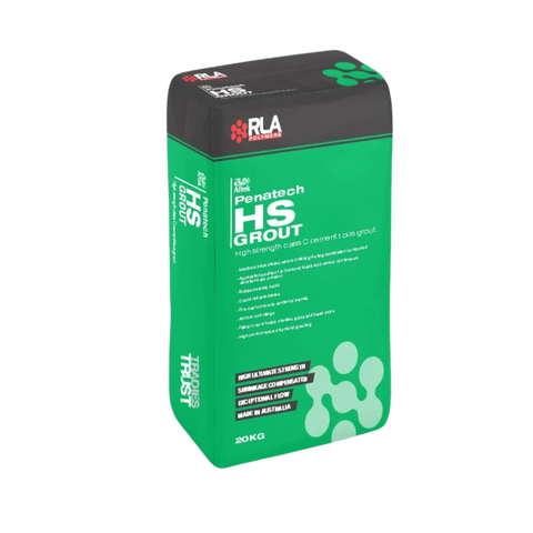 RLA Penatech HS 20kg high strength non-shrink grout cement bag, made in Australia