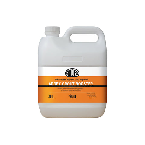 ARDEX Grout Booster 4L water-based polymer grout improver in white jug with handle