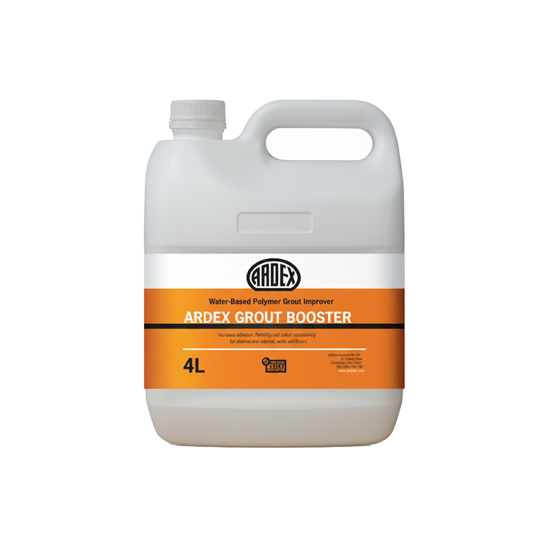 ARDEX Grout Booster 4L water-based polymer grout improver in white jug with handle