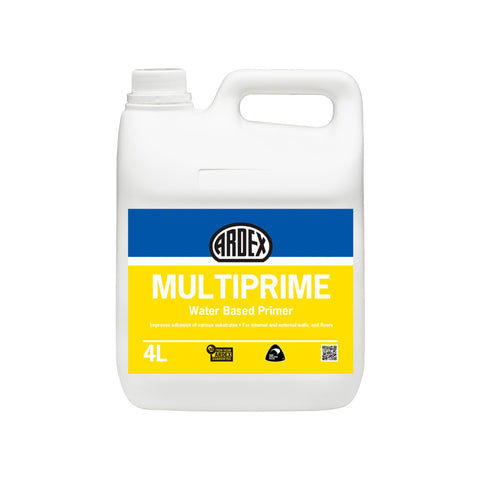 ARDEX MULTIPRIME 4L water-based primer for internal & external walls, white jug