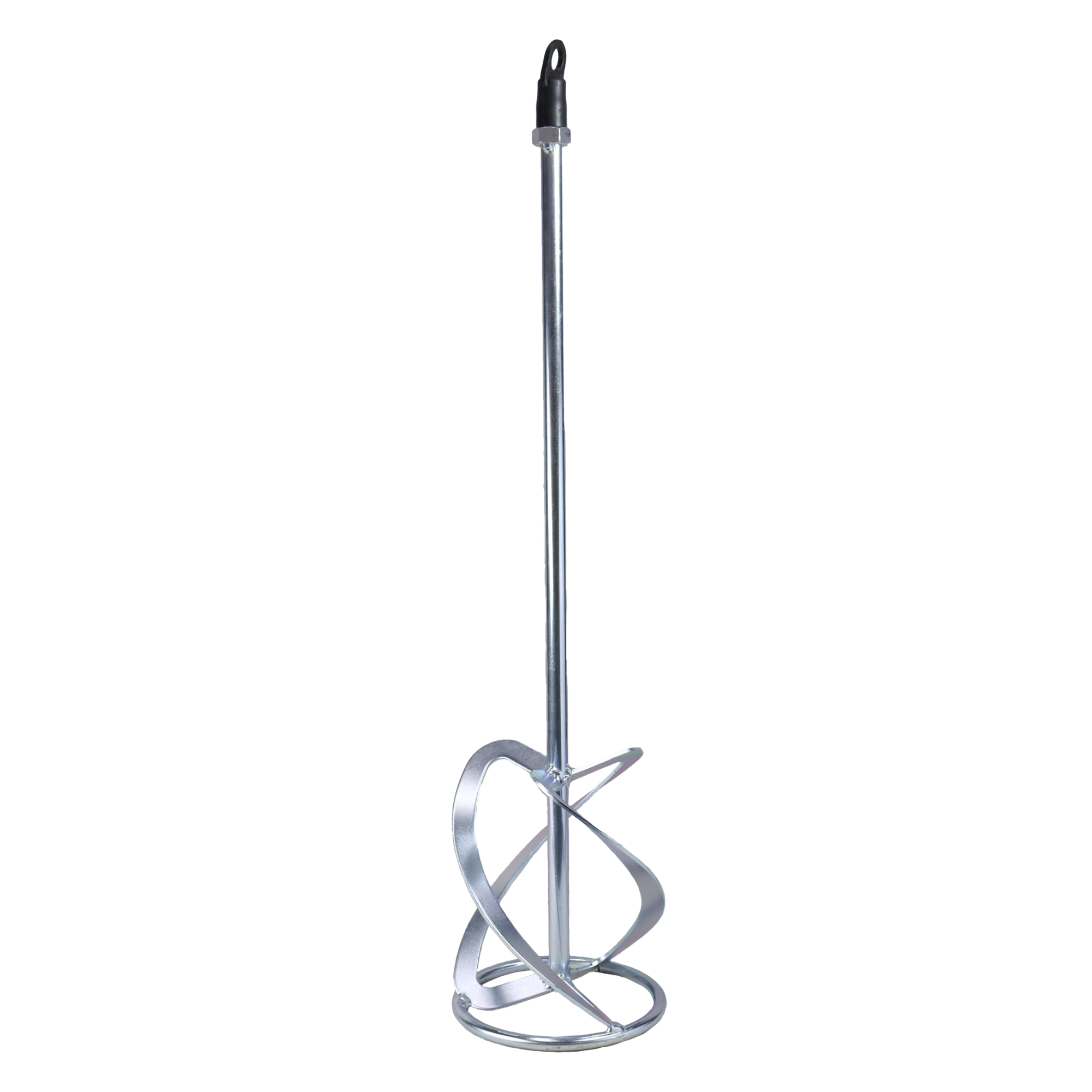 B.A.T Trims 140mm triple spiral mixing paddle, 590mm shaft M14 thread for lump-free tile adhesive, mortar prep