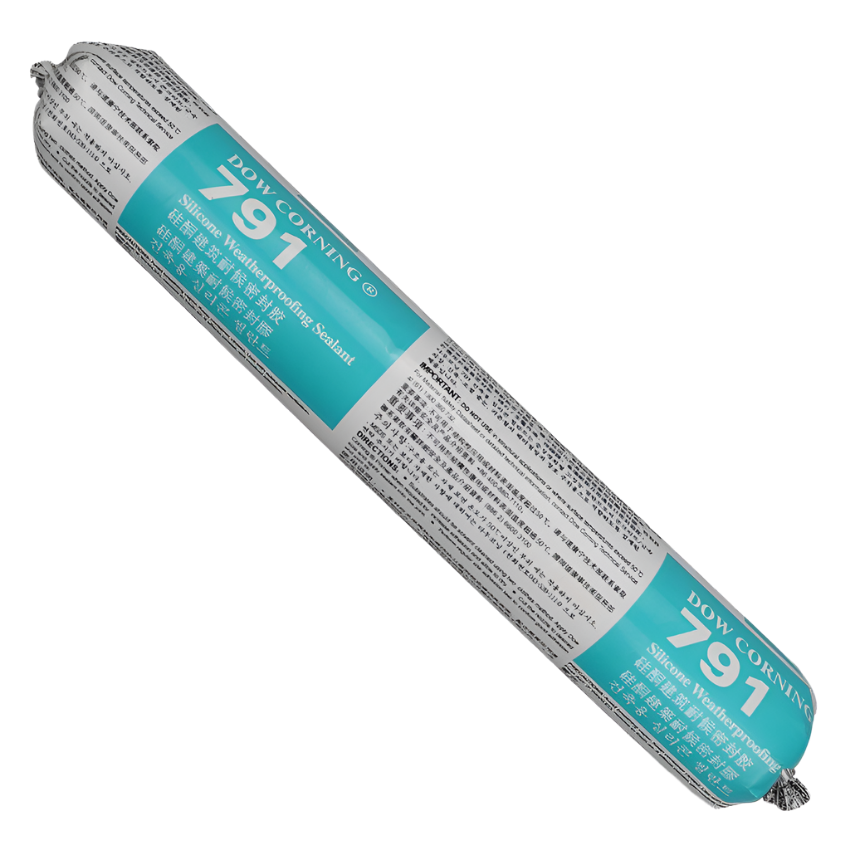 Dowsil 791 silicone weatherproofing sealant 500ml sausage for ±50% dynamic façade joint sealing
