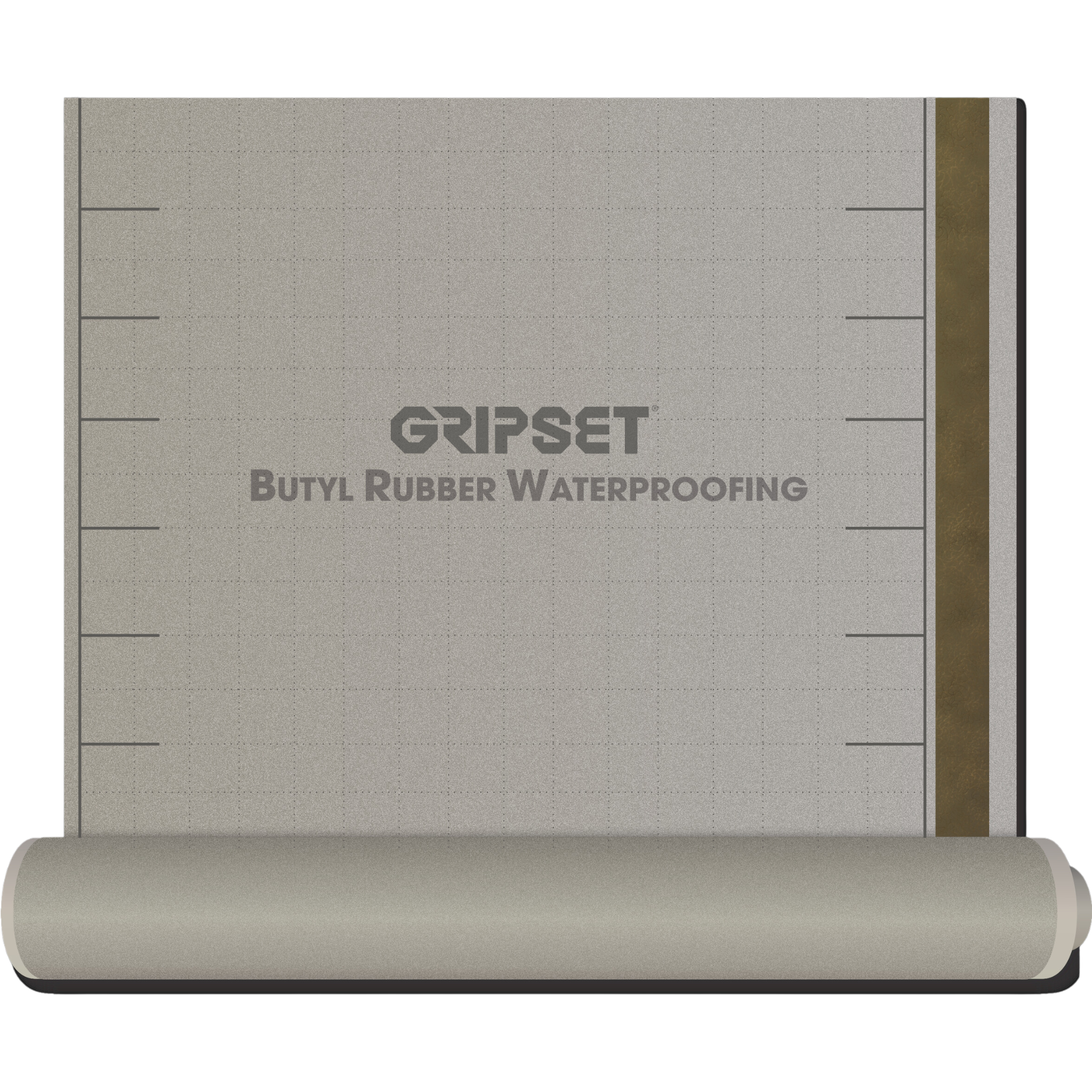 Gripset BRW PFN self-adhesive butyl rubber waterproofing membrane roll, 1mm sheet for wet floors, anti-fracture & vapour b...