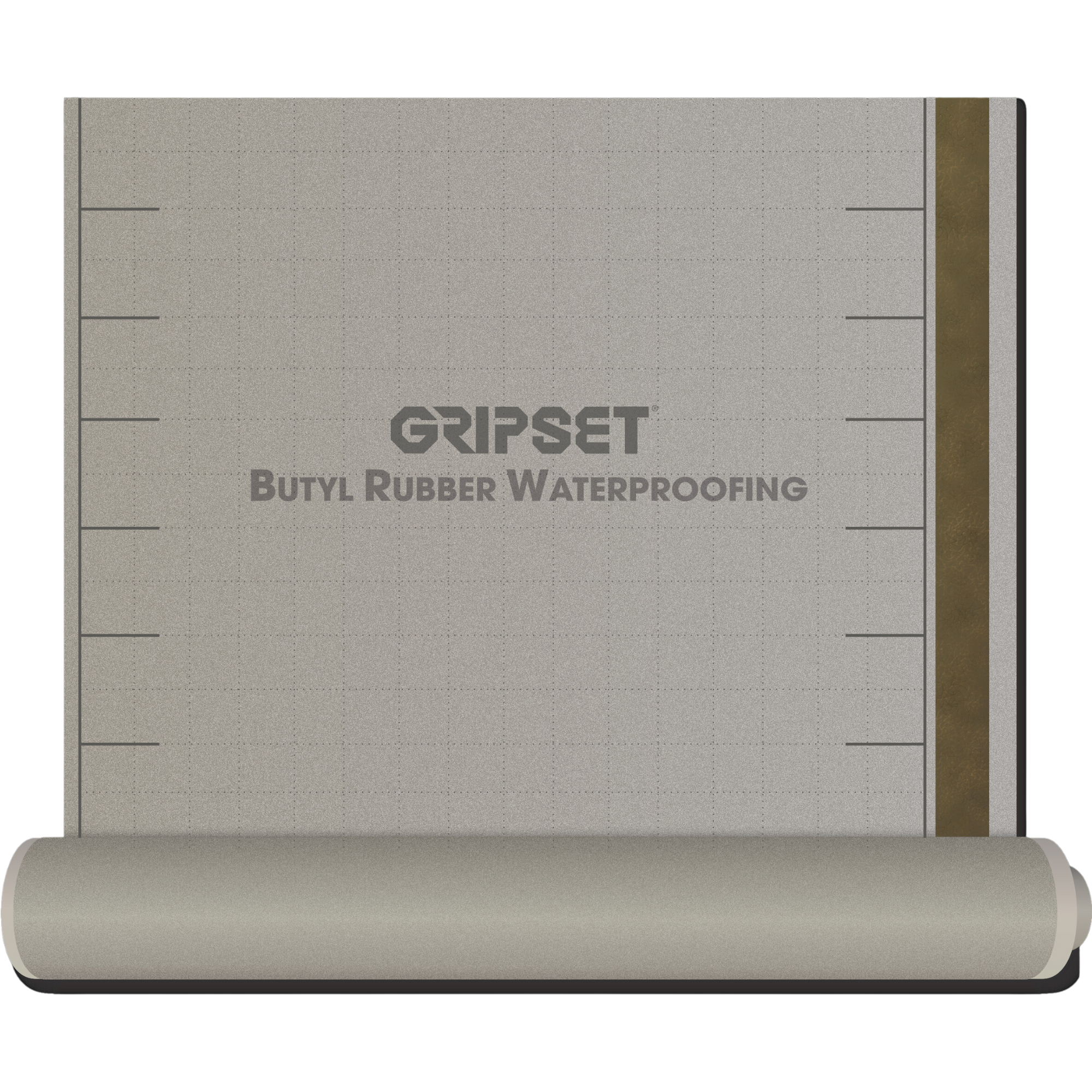 Gripset BRW PFN self-adhesive butyl rubber waterproofing membrane roll, 1mm sheet for wet floors, anti-fracture & vapour b...