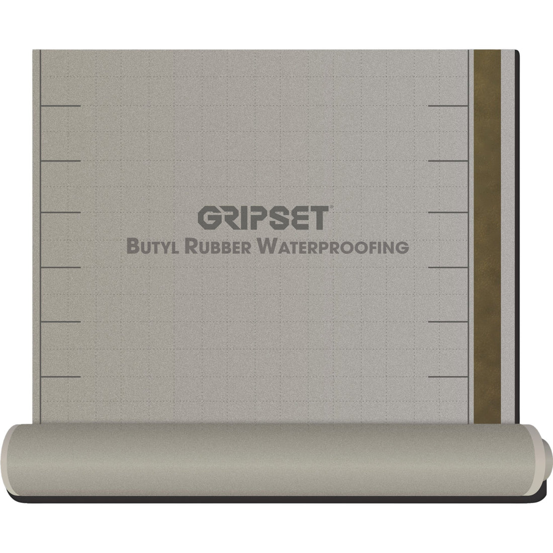 Gripset BRW PFN self-adhesive butyl rubber waterproofing membrane roll, 1mm sheet for wet floors, anti-fracture & vapour b...